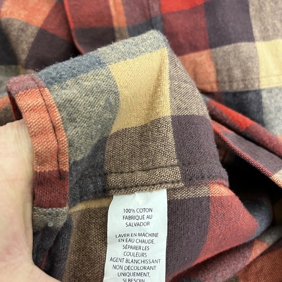 LL Bean Men's Chamois Shirt, Traditional Fit, Plaid Flannel Size Small - Picture 6 of 9